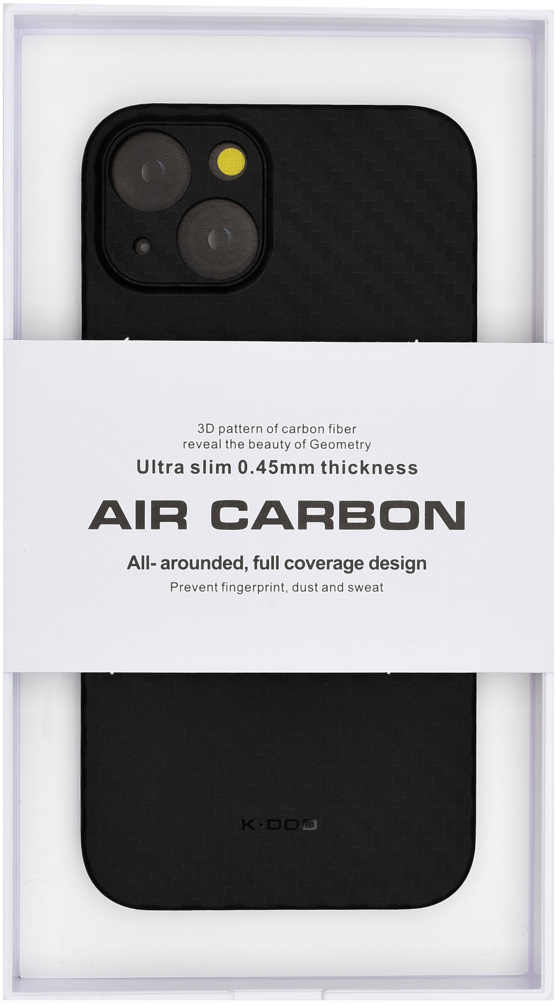 фото Чехол для iphone 13 mini "air carbon" черный