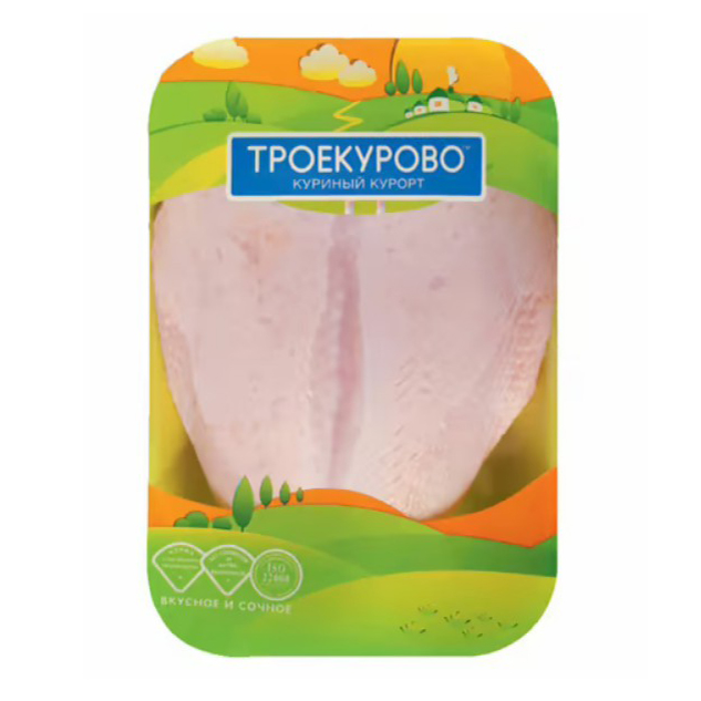 Грудка куриная на кости Троекурово охлажденная +-750 г
Грудка куриная на кости Троекурово охлажденная +-750 г