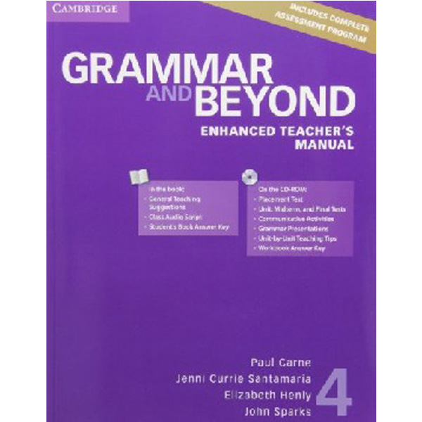 Grammar and Beyond Level 4 Enhanced Teacher's Manual with CD / Paul Carne, Jenni Cur...
Grammar and Beyond Level 4 Enhanced Teacher's Manual with CD / Paul Carne, Jenni Cur...