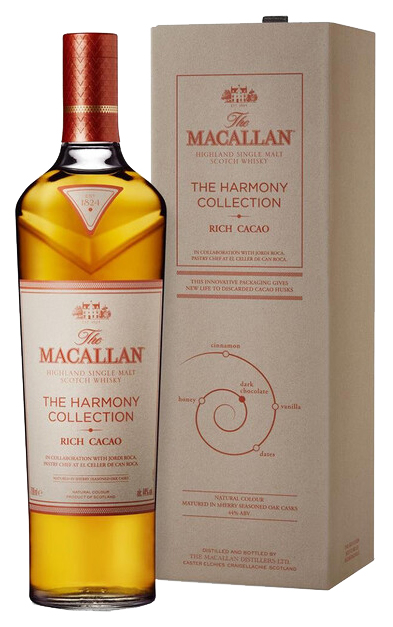 Виски The Macallan The Harmony Collection Rich Cacao Highland single malt scotch whisky
Виски The Macallan The Harmony Collection Rich Cacao Highland single malt scotch whisky