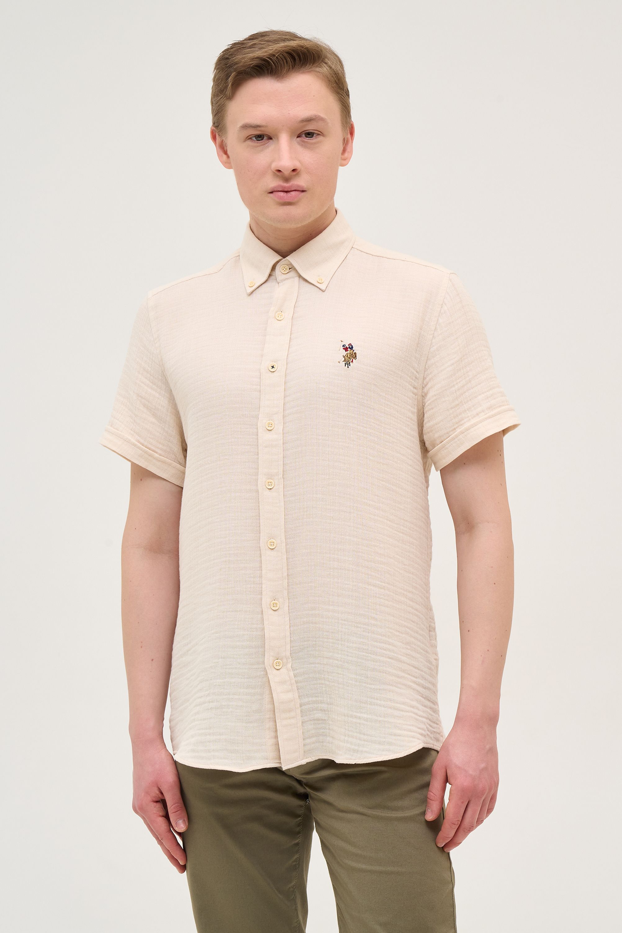Рубашка мужская US Polo Assn G081SZ0040MUSLIKISA бежевая XL, Бежевый, G081SZ0040MUSLIKISA
Рубашка мужская US Polo Assn G081SZ0040MUSLIKISA бежевая XL, Бежевый, G081SZ0040MUSLIKISA