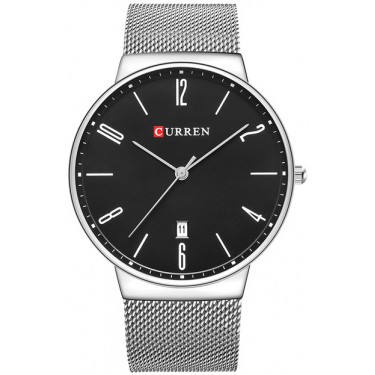 фото Наручные часы мужские curren 8257ssbw серебристые