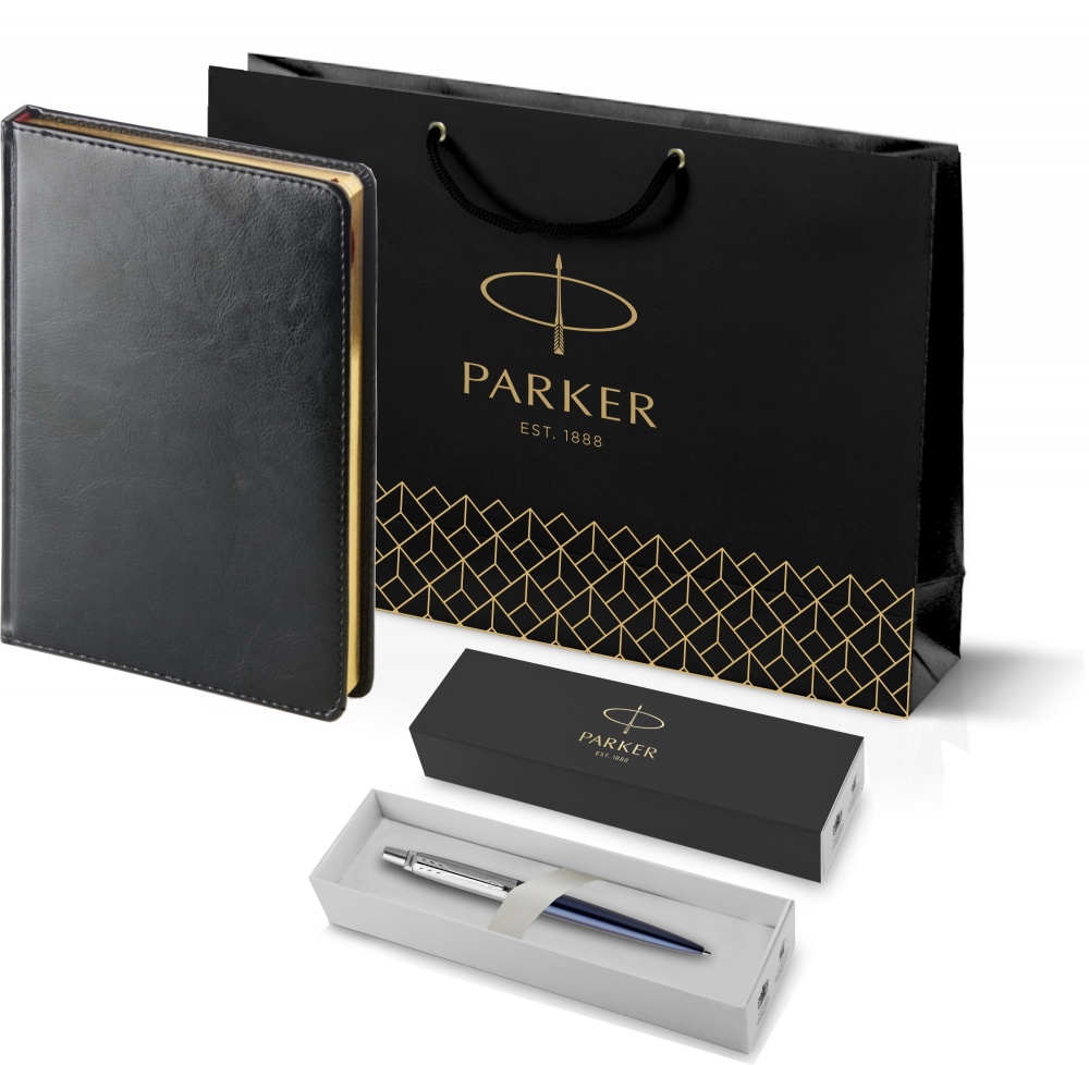 Подарочный набор: Шариковая ручка Parker Jotter Essential Royal BlueCT и черный ежедневник, Подарочный набор: Шариковая ручка Parker Jotter Essential, Royal Blue CT и Ежедневник черный недатированный
Подарочный набор: Шариковая ручка Parker Jotter Essential Royal BlueCT и черный ежедневник, Подарочный набор: Шариковая ручка Parker Jotter Essential, Royal Blue CT и Ежедневник черный недатированный