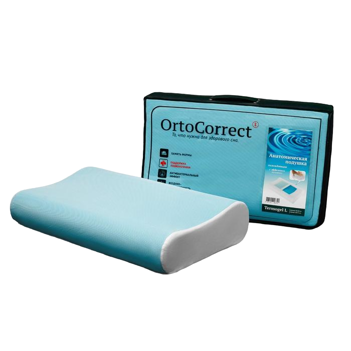 Ортопедическая подушка OrtoCorrect Termogel L, с гелевой вставкой, 58 х 38, валики 10/12 с
Ортопедическая подушка OrtoCorrect Termogel L, с гелевой вставкой, 58 х 38, валики 10/12 с