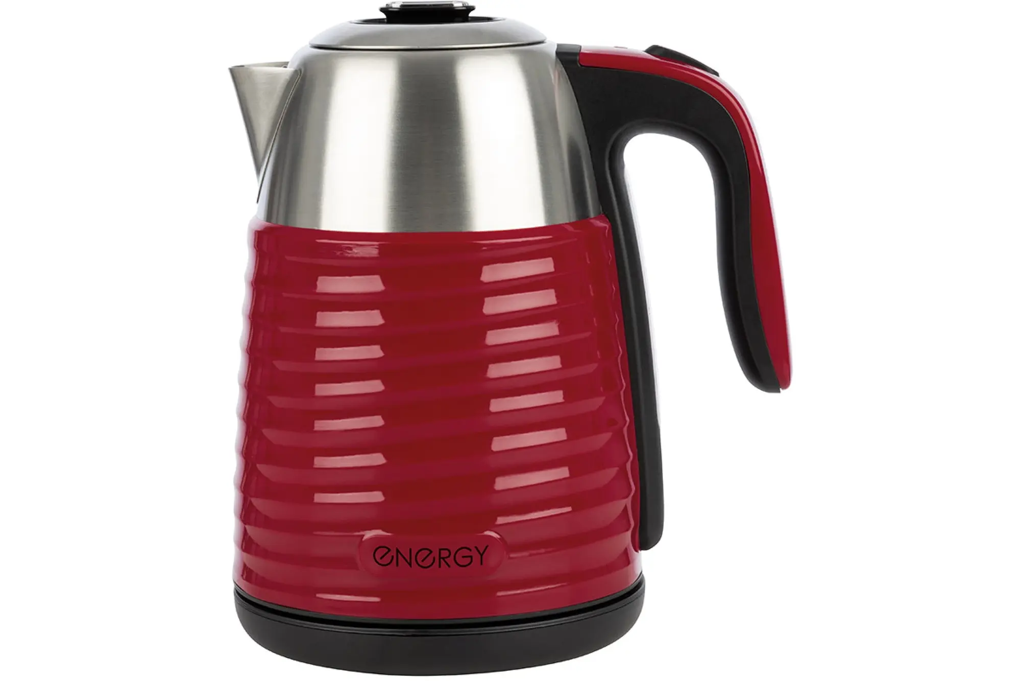 фото Чайник электрический nrg e-253 1.7 л красный, серебристый