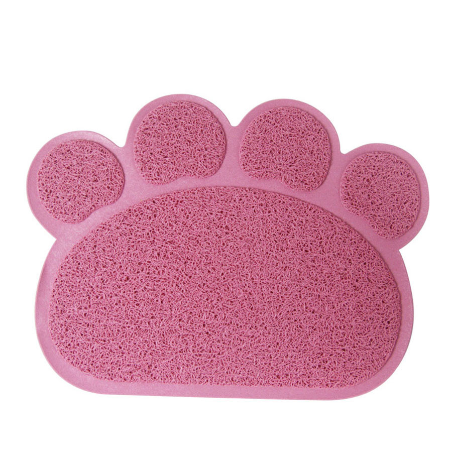 фото Коврик pets & friends pf-clm-01 для кошачьего туалета, для еды животных, розовый