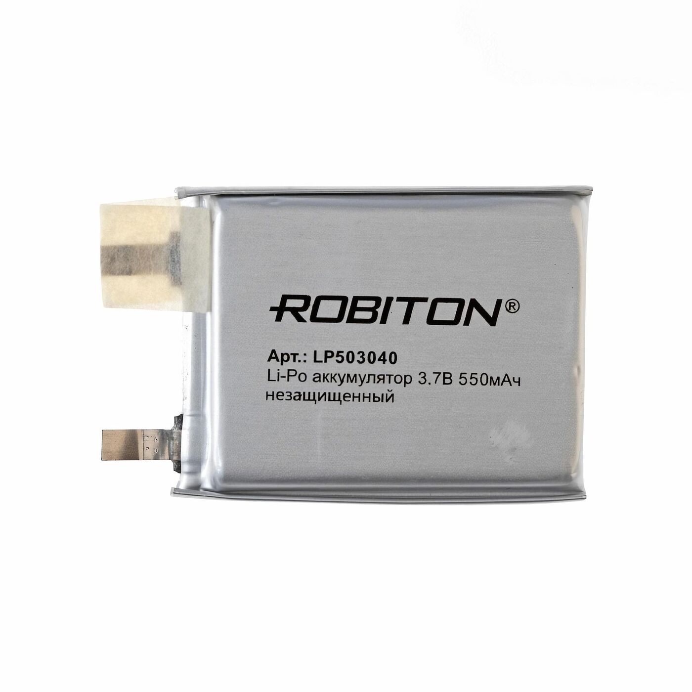 Аккумулятор ROBITON LP 503040UN, Li-Pol, 3.7 В, 550 мАч, призма без защиты, LP 503040UN
Аккумулятор ROBITON LP 503040UN, Li-Pol, 3.7 В, 550 мАч, призма без защиты, LP 503040UN