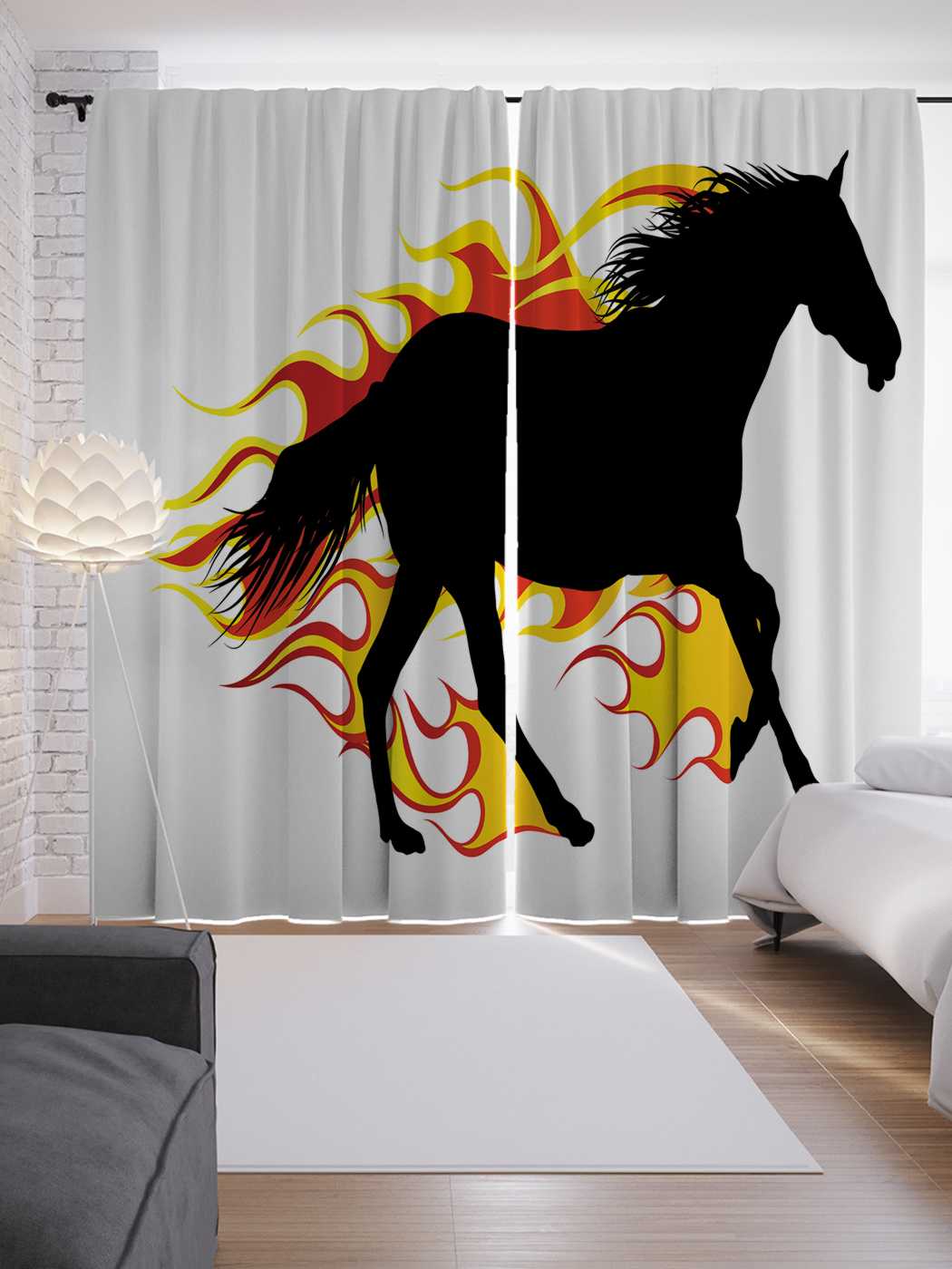 Шторы JoyArty с фотопечатью "Огненный мустанг" из сатена, 290х265 см, Огненный мустанг
Шторы JoyArty с фотопечатью "Огненный мустанг" из сатена, 290х265 см, Огненный мустанг