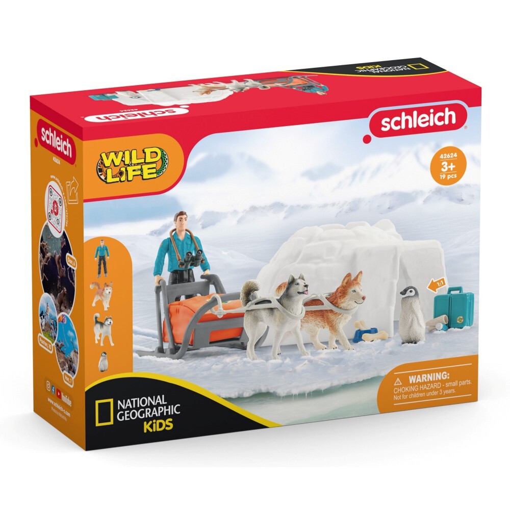 Игровой набор Schleich Антарктическая экспедиция с хаски Шляйх 42624 Wild Life, Антарктическая экспедиция с хаски
Игровой набор Schleich Антарктическая экспедиция с хаски Шляйх 42624 Wild Life, Антарктическая экспедиция с хаски