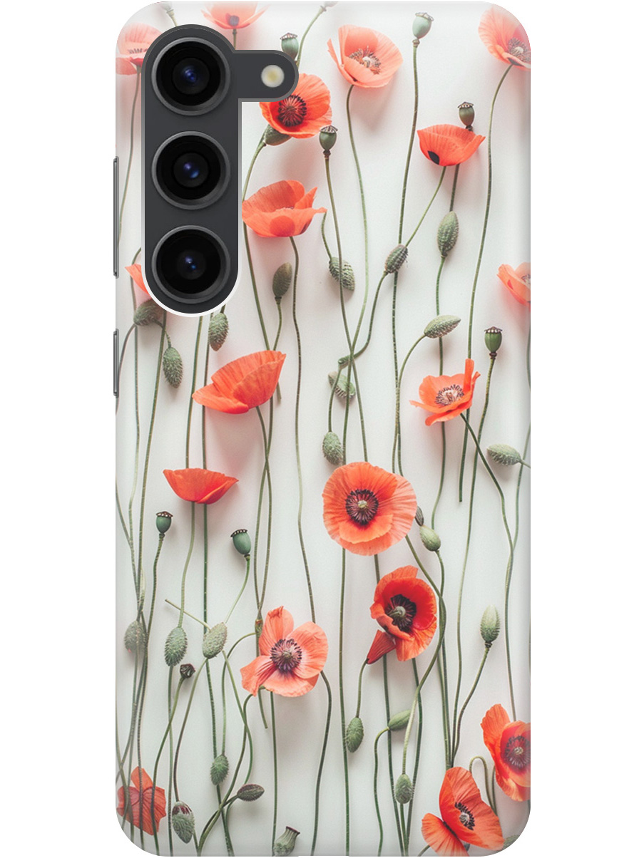 Силиконовый чехол на Samsung Galaxy S23 с рисунком "Маки на белой стене", Белый;красный, 20000883
Силиконовый чехол на Samsung Galaxy S23 с рисунком "Маки на белой стене", Белый;красный, 20000883