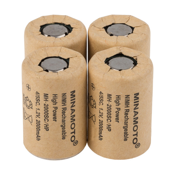 Аккумулятор MINAMOTО MH-2000SC/HP (4/5 SC), NiMH, 1.2 В, 2000 мАч (комплект из 4 штук)
Аккумулятор MINAMOTО MH-2000SC/HP (4/5 SC), NiMH, 1.2 В, 2000 мАч (комплект из 4 штук)