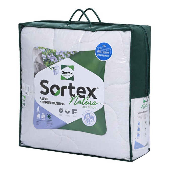 Одеяло Sortex Льняная палитра 1,5-спальное хлопок всесезонное белое 
Одеяло Sortex Льняная палитра 1,5-спальное хлопок всесезонное белое