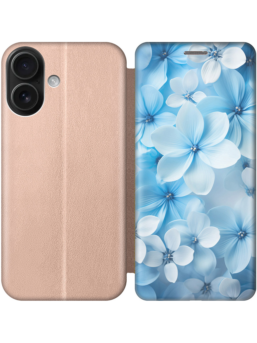Чехол-книжка на Apple iPhone 16 с принтом "Бело-голубые цветы" золотой, Золотистый;голубой;белый, 785196522
Чехол-книжка на Apple iPhone 16 с принтом "Бело-голубые цветы" золотой, Золотистый;голубой;белый, 785196522