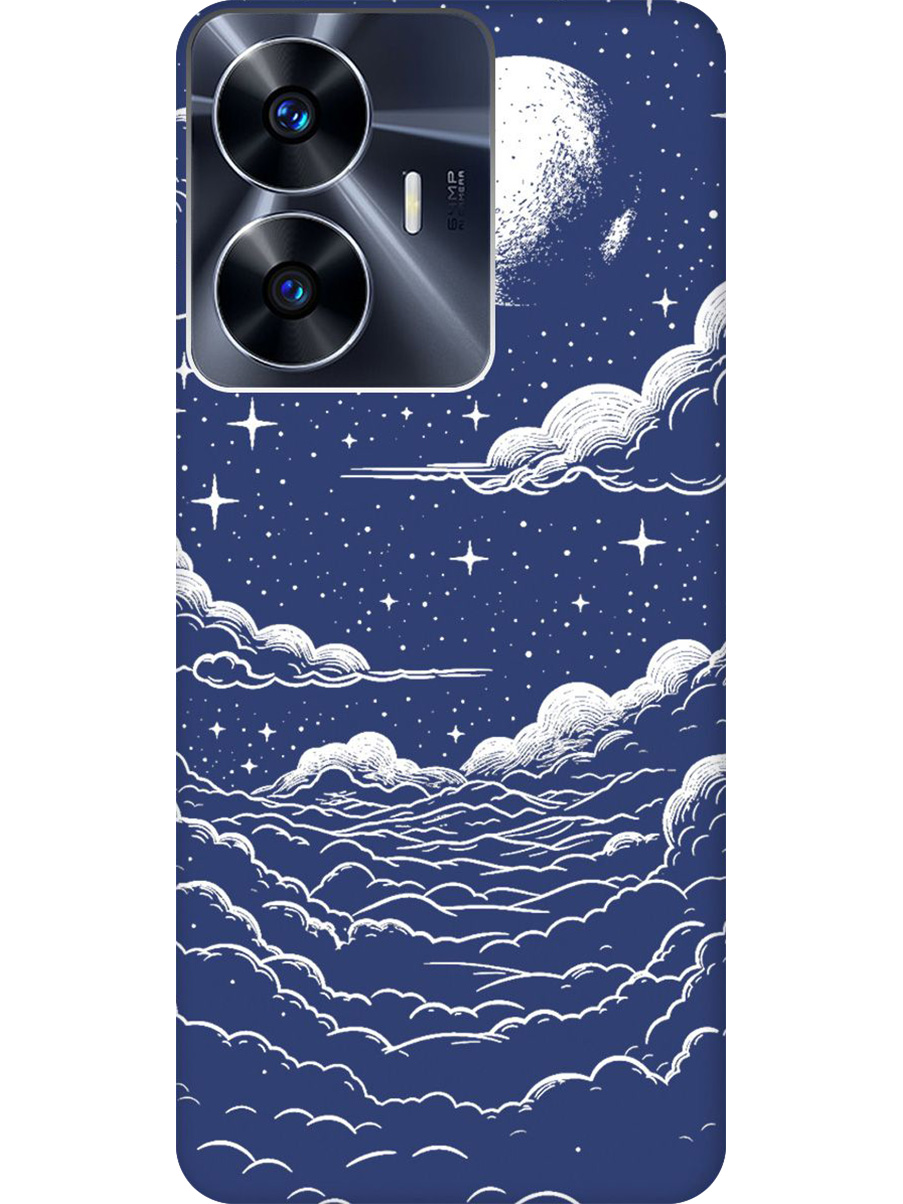 Силиконовый чехол на Realme C55 с принтом "Луна и облака" матовый синий, Синий;черный;белый, 768742741
Силиконовый чехол на Realme C55 с принтом "Луна и облака" матовый синий, Синий;черный;белый, 768742741