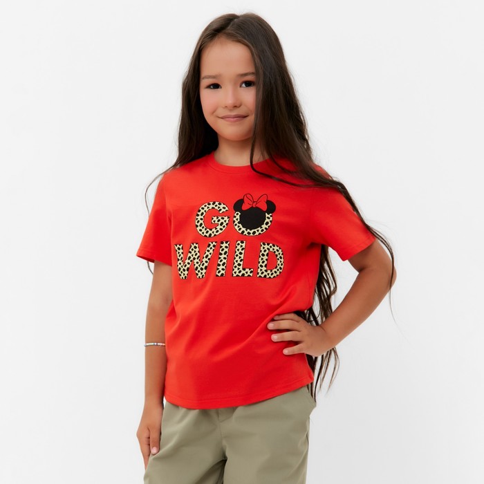 Футболка детская "Go wild" Минни Маус, рост 122-128, красный
Футболка детская "Go wild" Минни Маус, рост 122-128, красный