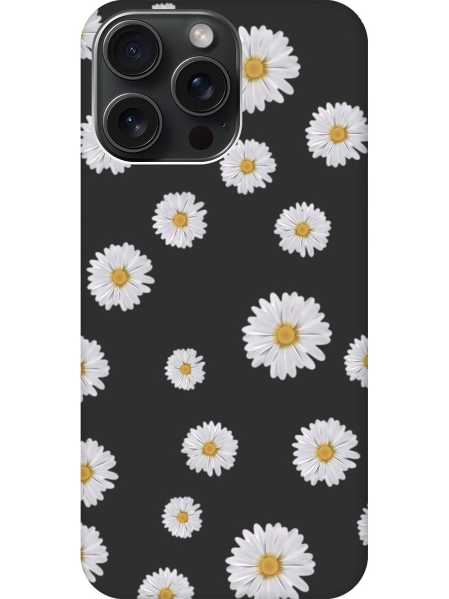 Силиконовый чехол на Apple iPhone 15 Pro Max с принтом "Ромашки" матовый черный, Черный;прозрачный;серый, 775148121
Силиконовый чехол на Apple iPhone 15 Pro Max с принтом "Ромашки" матовый черный, Черный;прозрачный;серый, 775148121