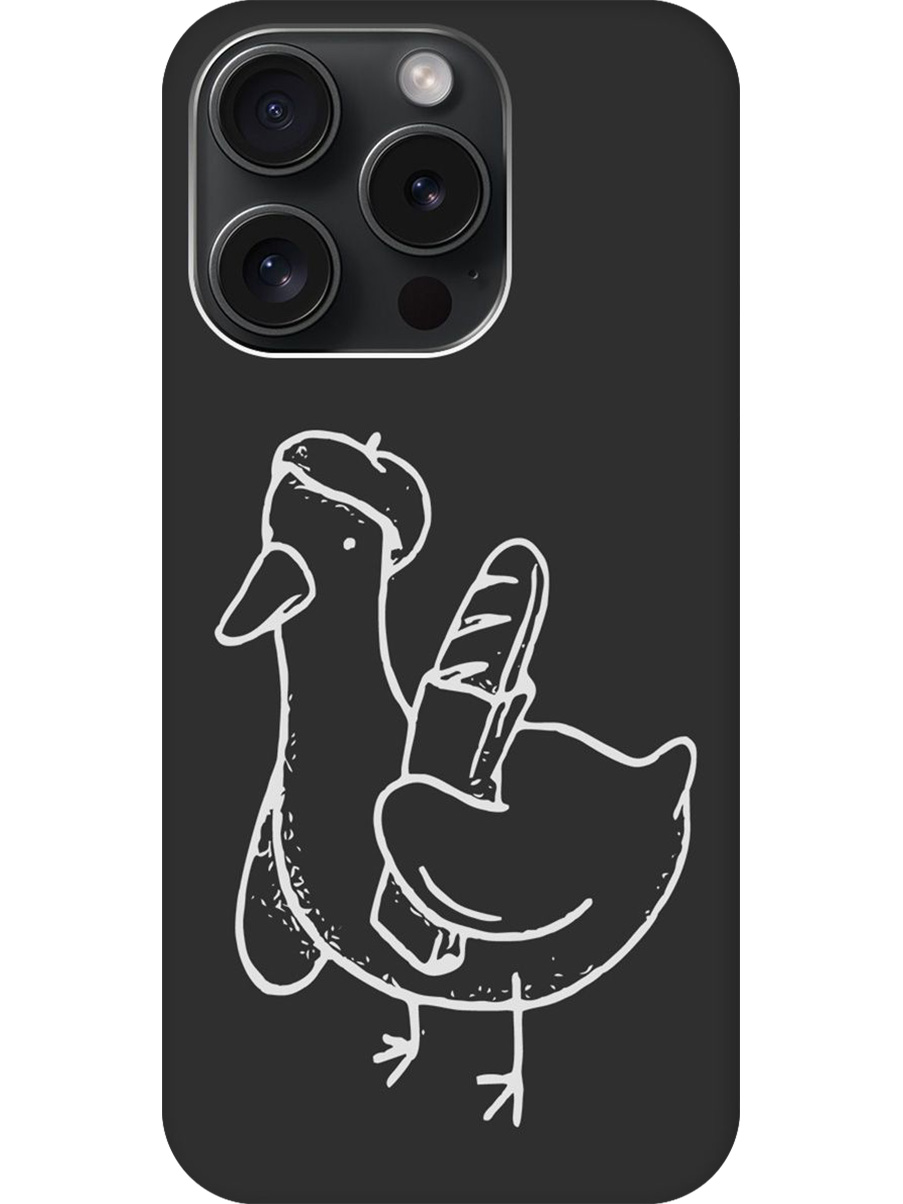 Силиконовый чехол на Apple iPhone 15 Pro с принтом "Французский гусь" матовый черный, Черный;белый;серый, 775148012
Силиконовый чехол на Apple iPhone 15 Pro с принтом "Французский гусь" матовый черный, Черный;белый;серый, 775148012