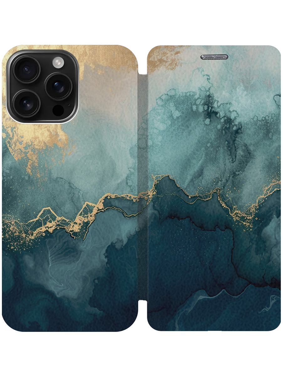 Чехол-книжка на Apple iPhone 16 Pro Max с принтом "Малахитовый мрамор" черный, Черный;зеленый;золотистый, 785198331
Чехол-книжка на Apple iPhone 16 Pro Max с принтом "Малахитовый мрамор" черный, Черный;зеленый;золотистый, 785198331