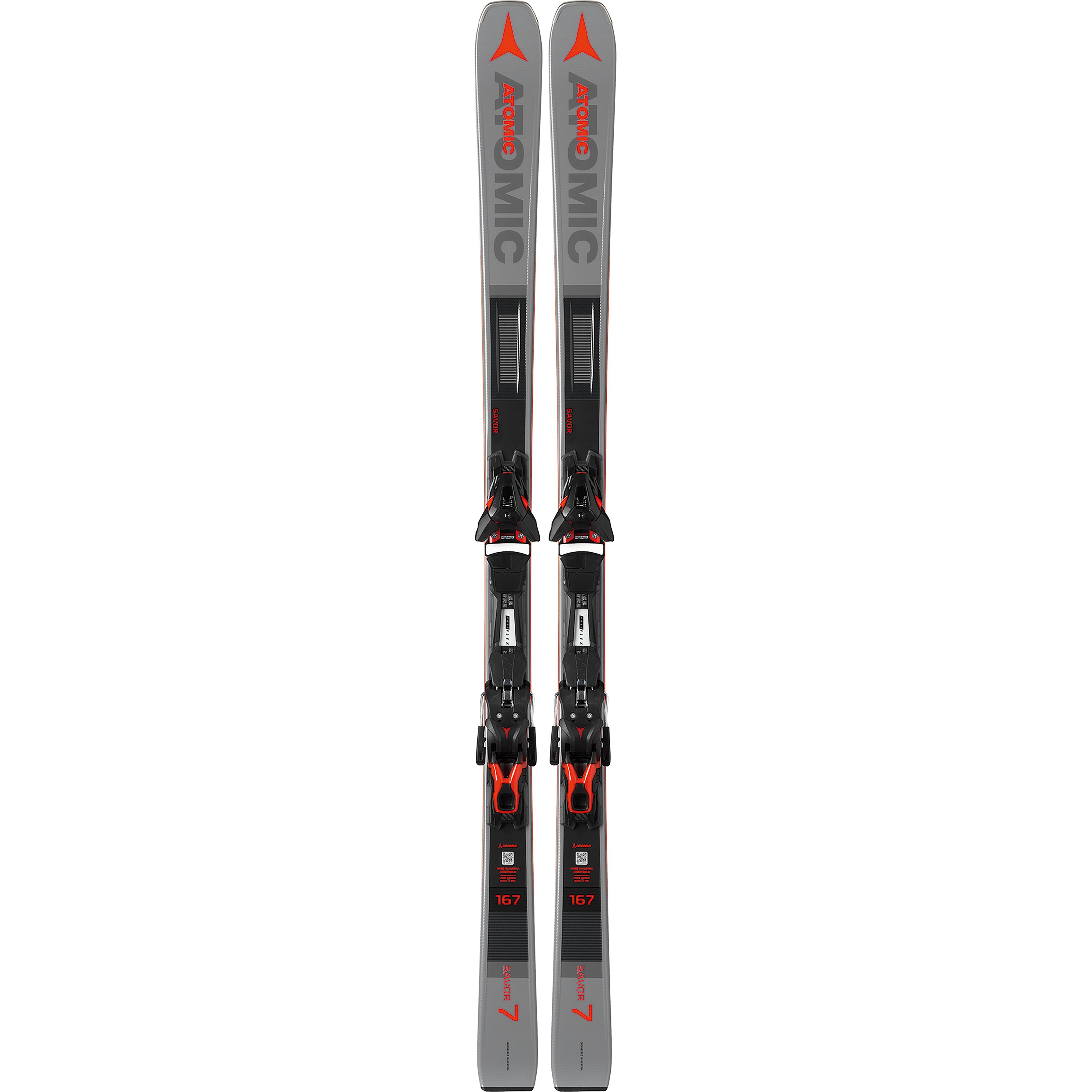 фото Горные лыжи atomic savor 7 + ft 12 gw 2020, grey, 167 см