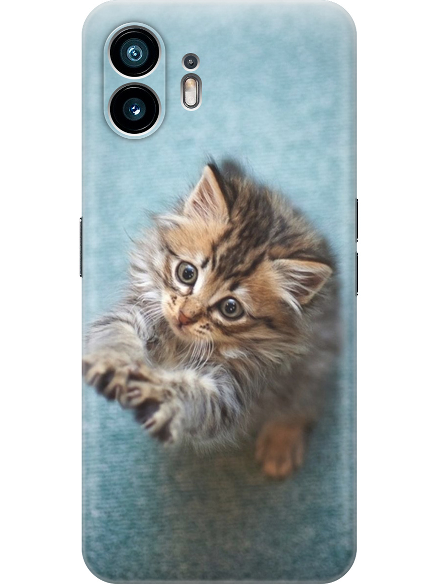 Силиконовый чехол на Nothing Phone (2) с принтом "Котёнок на голубом", Прозрачный;белый;голубой;коричневый, 784811511
Силиконовый чехол на Nothing Phone (2) с принтом "Котёнок на голубом", Прозрачный;белый;голубой;коричневый, 784811511