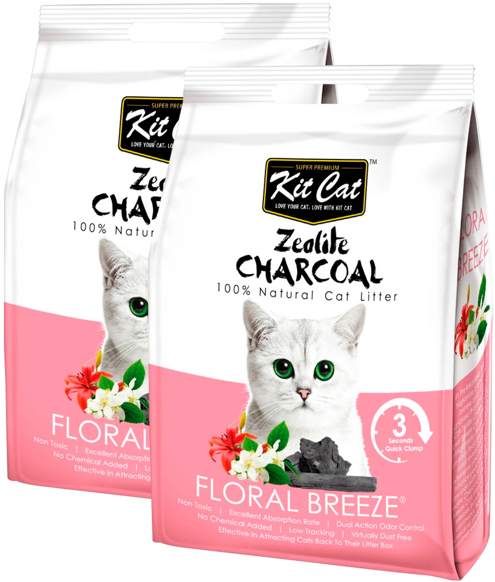 KIT CAT KIT CAT ZEOLITE CHARCOAL FLORAL BREEZE наполнитель комкующийся для туалета кошек с
KIT CAT KIT CAT ZEOLITE CHARCOAL FLORAL BREEZE наполнитель комкующийся для туалета кошек с