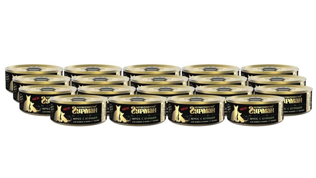 Влажный корм для кошек и котят Четвероногий Гурман Golden Мусс с курицей, 24шт по 100г
Влажный корм для кошек и котят Четвероногий Гурман Golden Мусс с курицей, 24шт по 100г