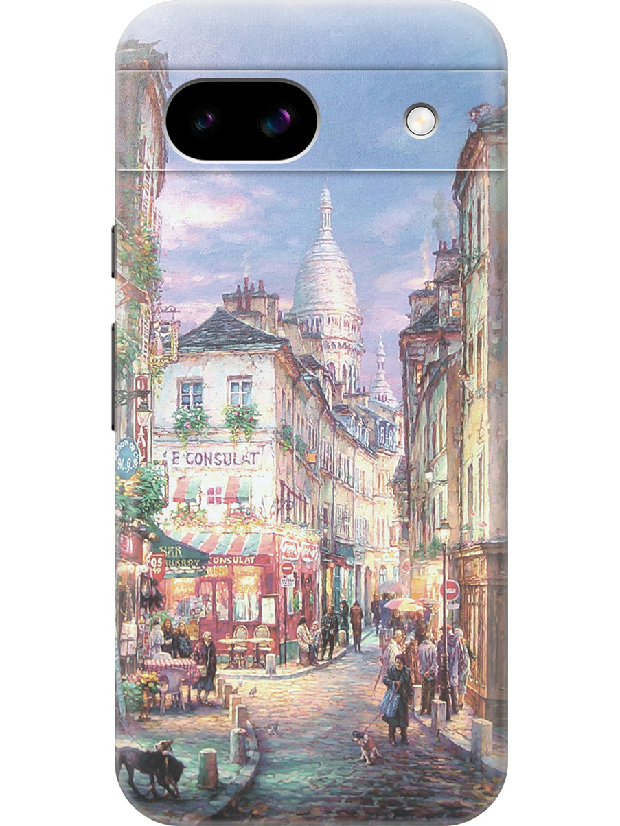 Силиконовый чехол на Google Pixel 8a с принтом "Пейзаж Монмартра", Прозрачный;голубой;желтый;коричневый, 784809185
Силиконовый чехол на Google Pixel 8a с принтом "Пейзаж Монмартра", Прозрачный;голубой;желтый;коричневый, 784809185