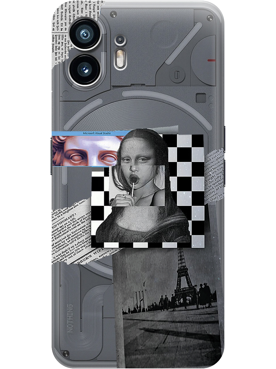 Силиконовый чехол на Nothing Phone (2) с принтом "Стикеры из Парижа" прозрачный, Прозрачный;серый;черный, 784811585
Силиконовый чехол на Nothing Phone (2) с принтом "Стикеры из Парижа" прозрачный, Прозрачный;серый;черный, 784811585