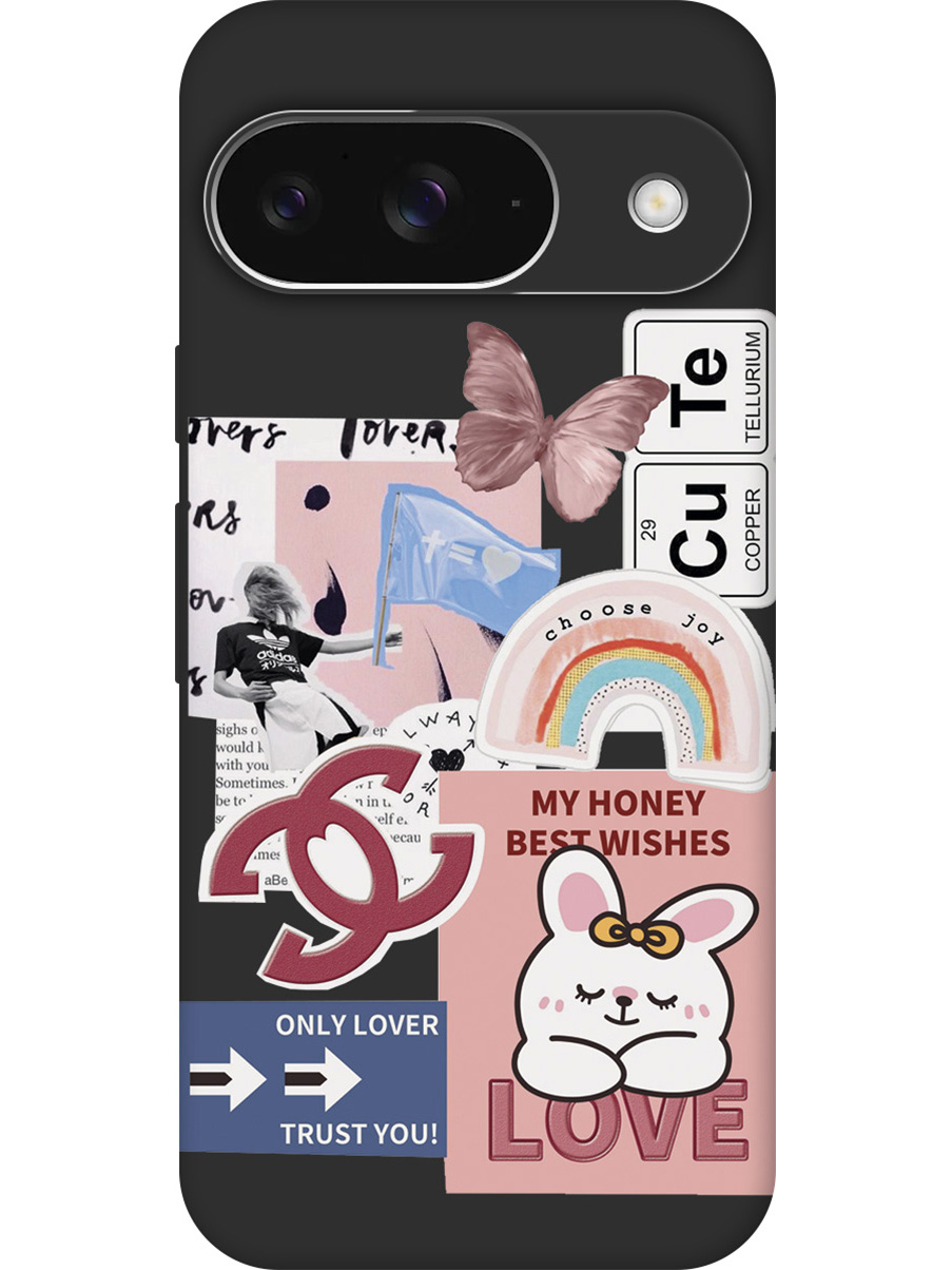 Силиконовый чехол на Google Pixel 9 с принтом "Милые стикеры" матовый черный, Черный;прозрачный;белый;розовый, 784809785
Силиконовый чехол на Google Pixel 9 с принтом "Милые стикеры" матовый черный, Черный;прозрачный;белый;розовый, 784809785