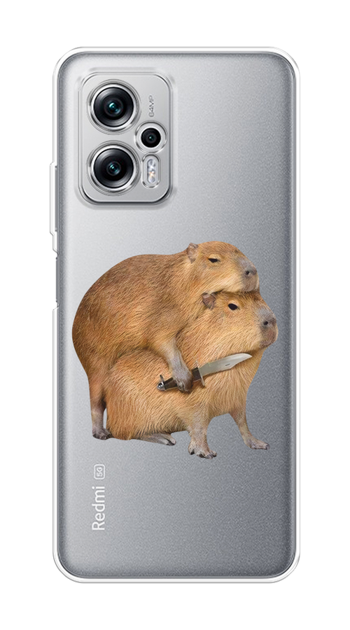 Чехол на Xiaomi Poco X4 GT/Redmi Note 11T Pro/11T Pro Plus "Капибара с ножом", Бежевый, 315550-1
Чехол на Xiaomi Poco X4 GT/Redmi Note 11T Pro/11T Pro Plus "Капибара с ножом", Бежевый, 315550-1