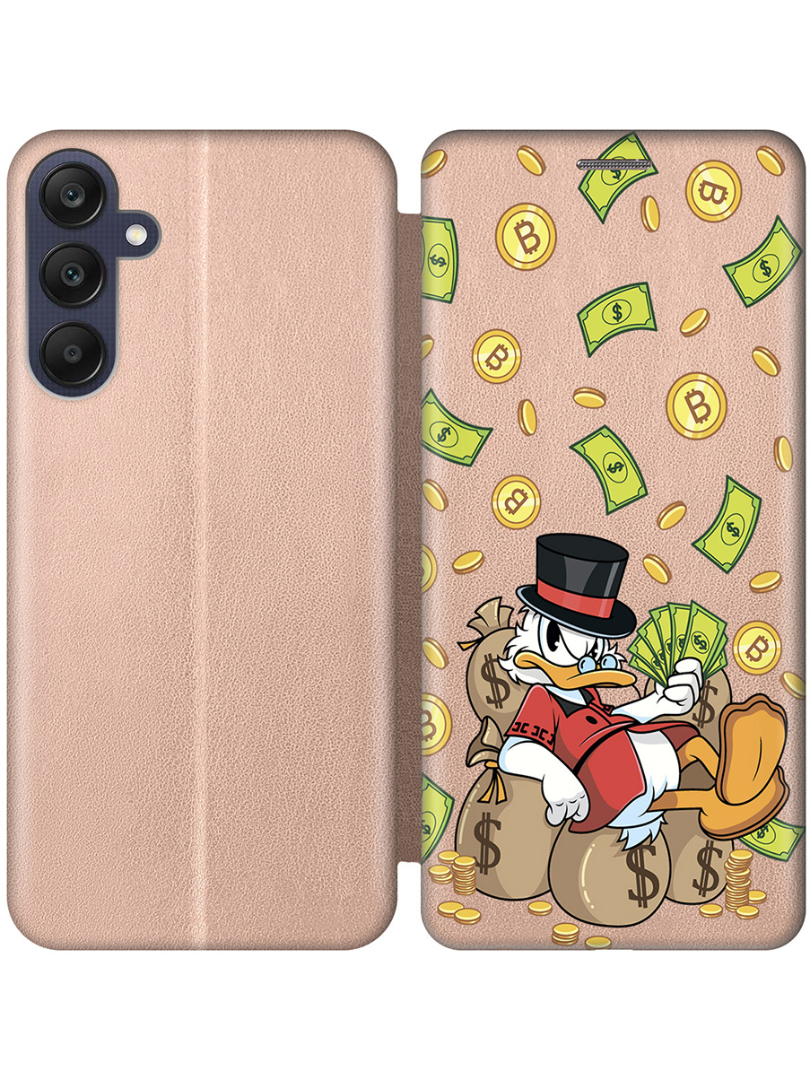 Чехол-книжка на Samsung Galaxy A25 с принтом "Богатый Скрудж" золотой, Золотистый;прозрачный;белый;зеленый, 780484471
Чехол-книжка на Samsung Galaxy A25 с принтом "Богатый Скрудж" золотой, Золотистый;прозрачный;белый;зеленый, 780484471