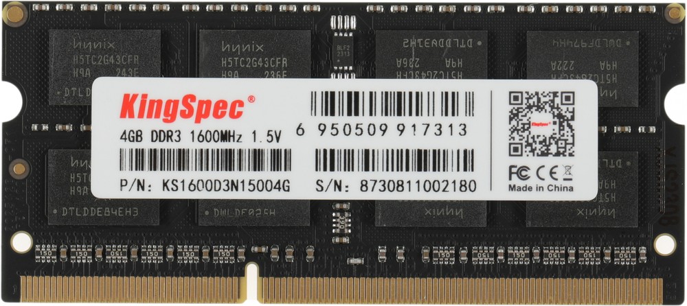 Оперативная память KingSpec DIMM DDR3 4Gb 1600 MHz (KS1600D3N15004G), KS1600D3N15004G DDR3 4ГБ 1600МГц
Оперативная память KingSpec DIMM DDR3 4Gb 1600 MHz (KS1600D3N15004G), KS1600D3N15004G DDR3 4ГБ 1600МГц