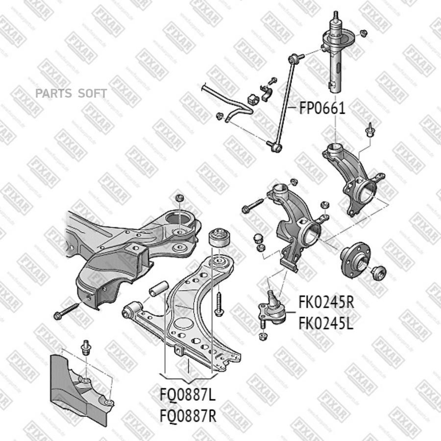 Рычаг подвески левый VW Polo/Polo V 01>17 Seat Ibiza IV/Ibiza IV SC/Ibiza IV ST 08>15 Audi
Рычаг подвески левый VW Polo/Polo V 01>17 Seat Ibiza IV/Ibiza IV SC/Ibiza IV ST 08>15 Audi