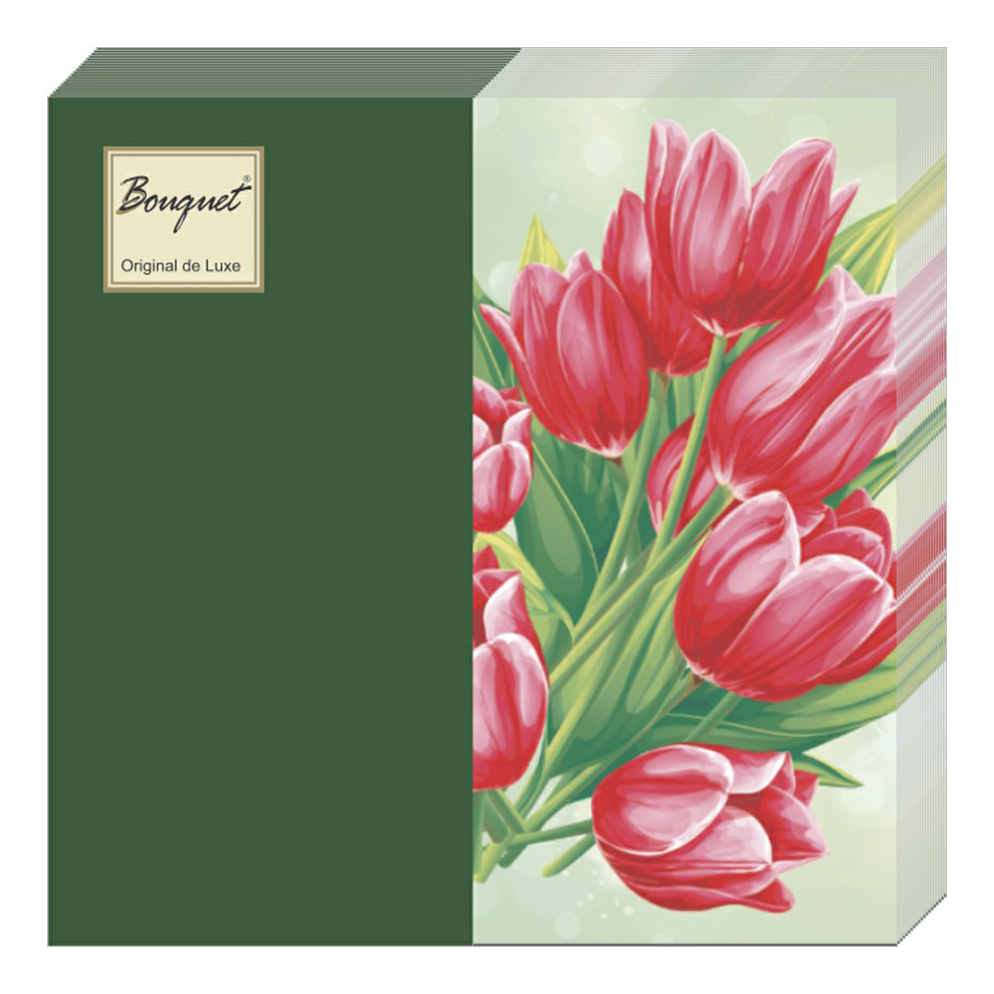 Салфетки бумажные Bouquet Original Тюльпаны на зеленом MIX с зеленым 2-сл., 32 см 20 шт., Зеленый;розовый, Original
Салфетки бумажные Bouquet Original Тюльпаны на зеленом MIX с зеленым 2-сл., 32 см 20 шт., Зеленый;розовый, Original