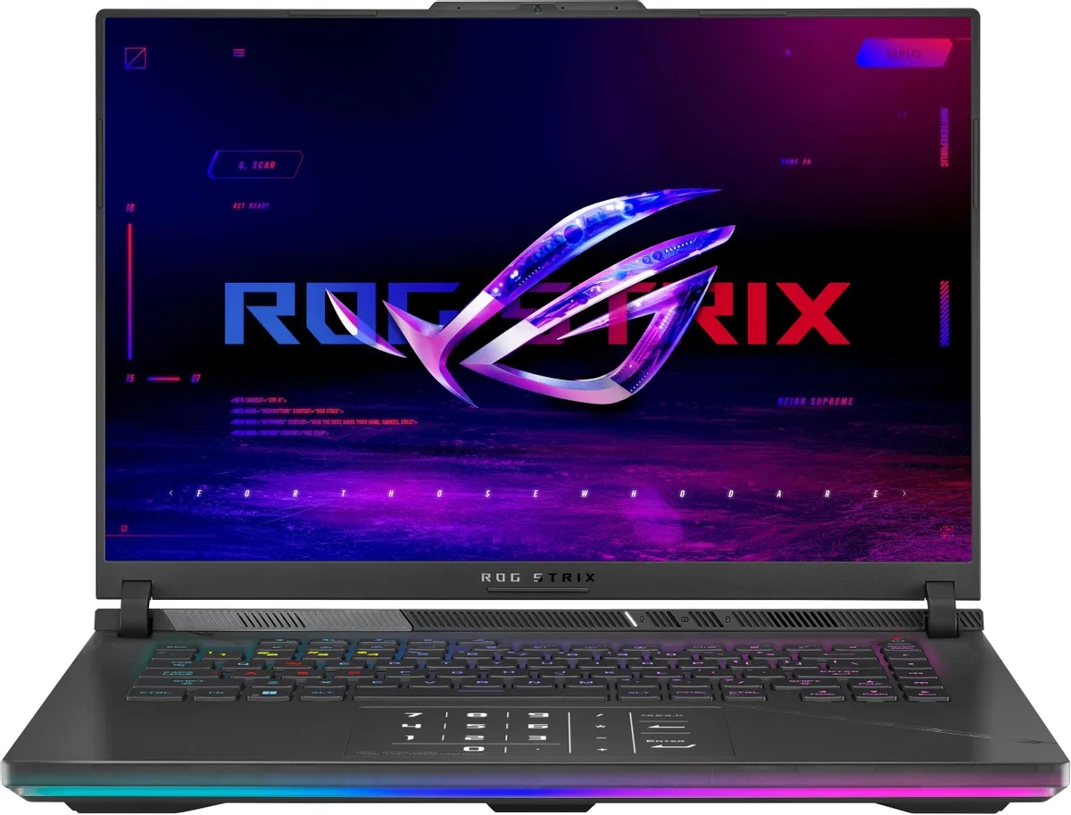 Ноутбук ASUS ROG Strix Scar 16 G634JZR-RA100W Black (90NR0IC2-M004C0), ROG Strix Scar 16 G634JZR-RA100W
Ноутбук ASUS ROG Strix Scar 16 G634JZR-RA100W Black (90NR0IC2-M004C0), ROG Strix Scar 16 G634JZR-RA100W