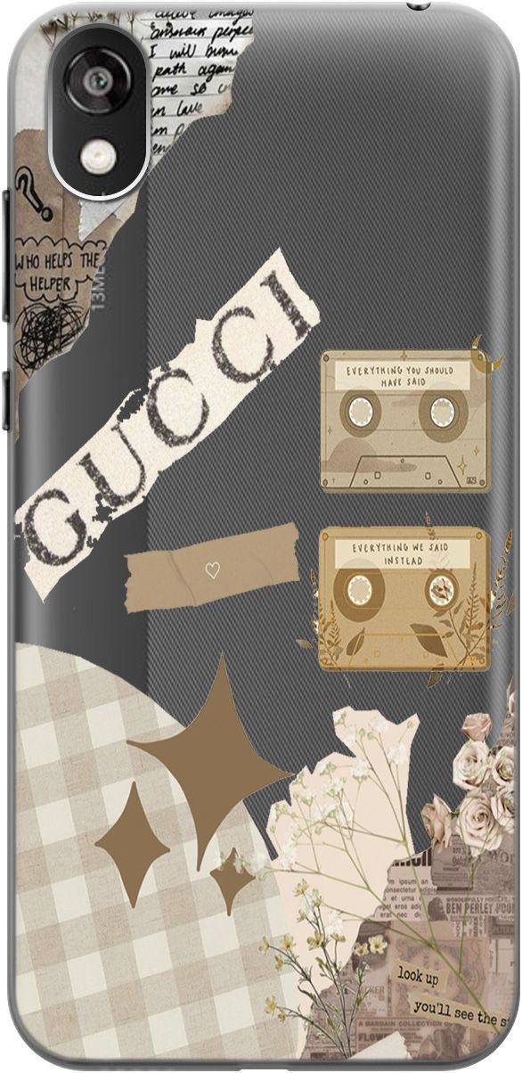 Чехол на Honor 8S/Huawei Y5 (2019) "GUCCI Stickers" прозрачный, Прозрачный;бежевый, 5270
Чехол на Honor 8S/Huawei Y5 (2019) "GUCCI Stickers" прозрачный, Прозрачный;бежевый, 5270