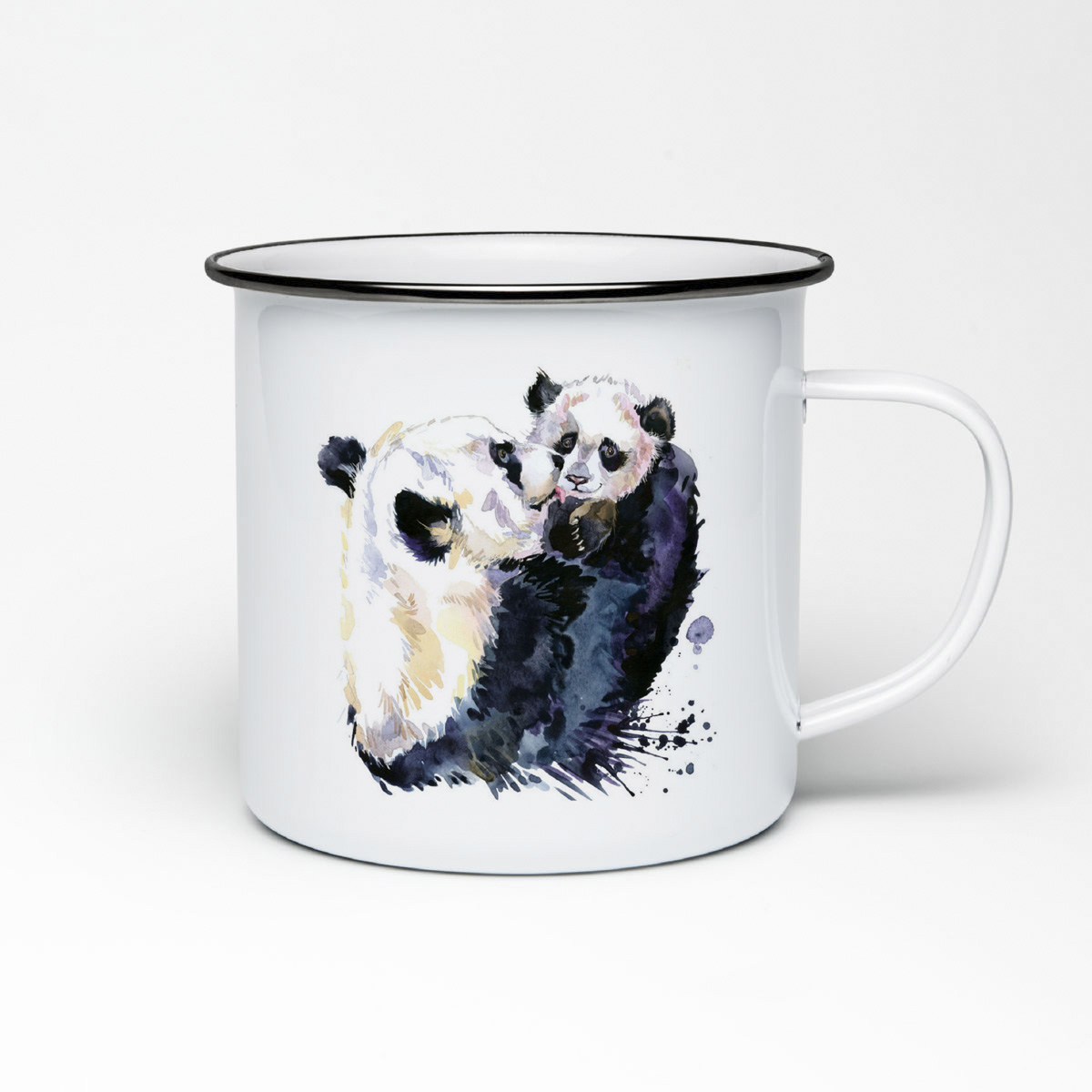 Кружка металлическая CoolPodarok Животные. Панда с малышом. 
Кружка металлическая CoolPodarok Животные. Панда с малышом.