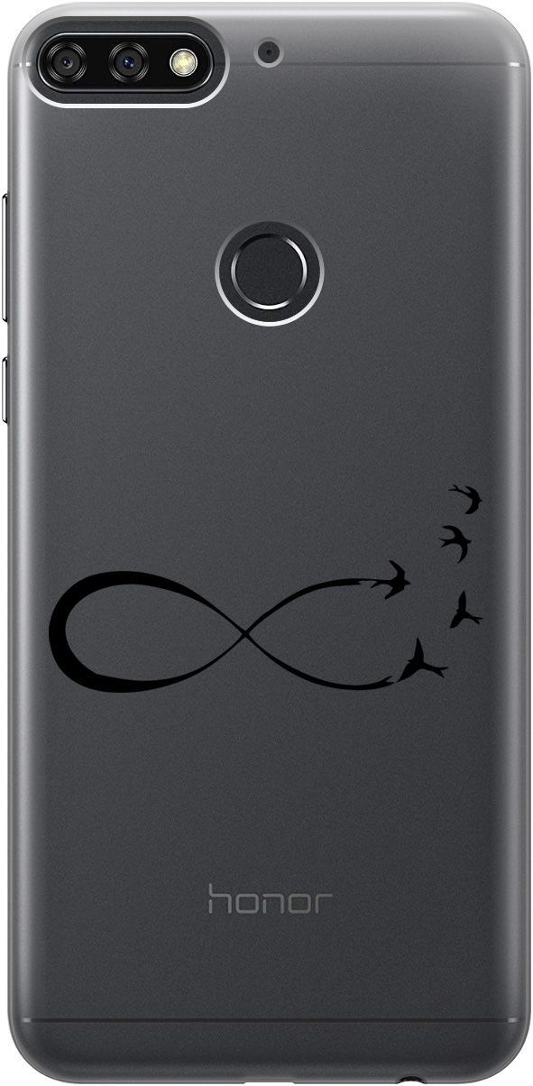 Чехол на Honor 7C/7A Pro/Huawei Y6 Prime (2018) "Infinity" прозрачный, Прозрачный;черный, 5281
Чехол на Honor 7C/7A Pro/Huawei Y6 Prime (2018) "Infinity" прозрачный, Прозрачный;черный, 5281