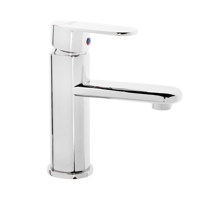 фото Смеситель для раковины zein z2486, картридж керамика 40 мм, хром