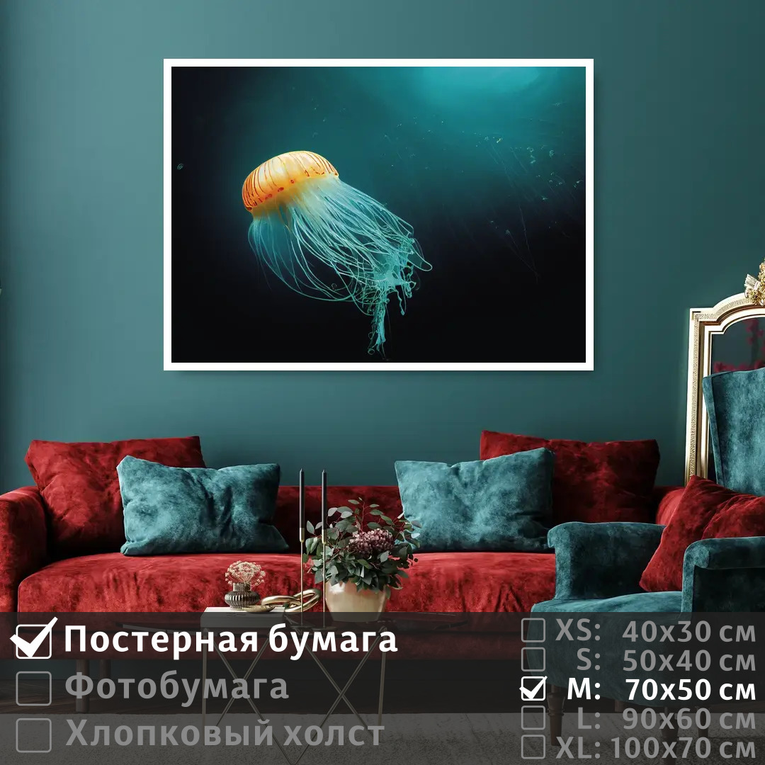 Постер на стену ПолиЦентр Медуза плавает на дне океана 70х50 см, МедузаПлаваетНаДнеОкеана
Постер на стену ПолиЦентр Медуза плавает на дне океана 70х50 см, МедузаПлаваетНаДнеОкеана