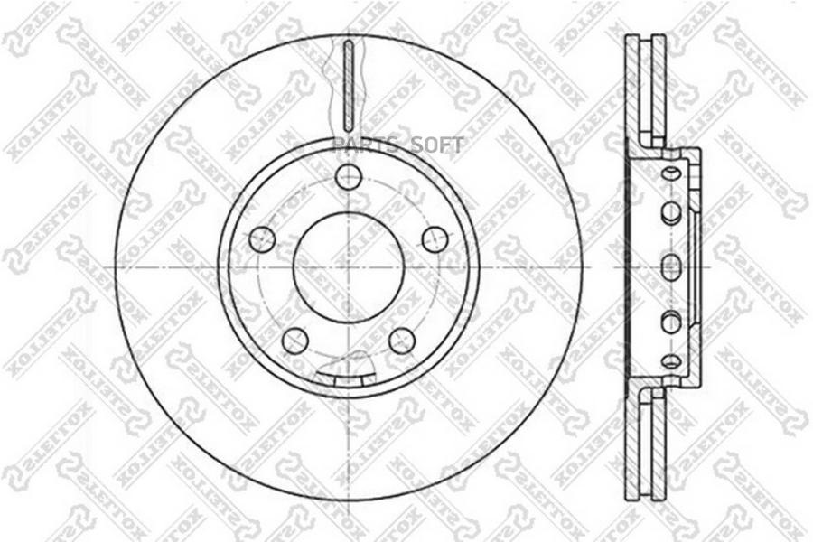 Тормозной диск Stellox комплект 1 шт. 60204743VSX 
Тормозной диск Stellox комплект 1 шт. 60204743VSX