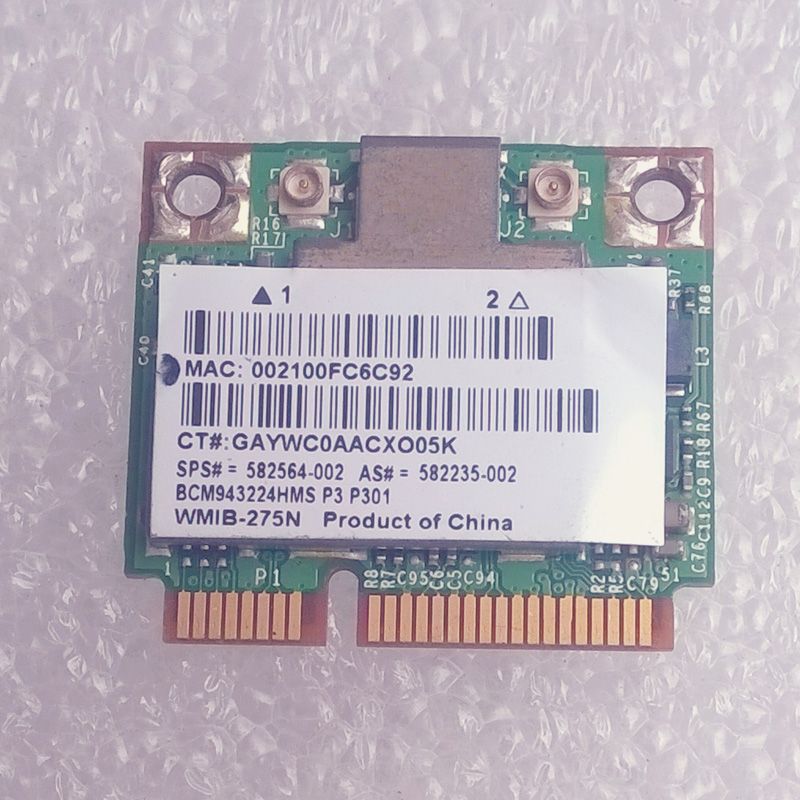 Приемник Wi-Fi NoBrand для компьютера Mini PCI-e 801.11a; 801.11b; 801.11g; 801.11n, Зеленый;белый
Приемник Wi-Fi NoBrand для компьютера Mini PCI-e 801.11a; 801.11b; 801.11g; 801.11n, Зеленый;белый