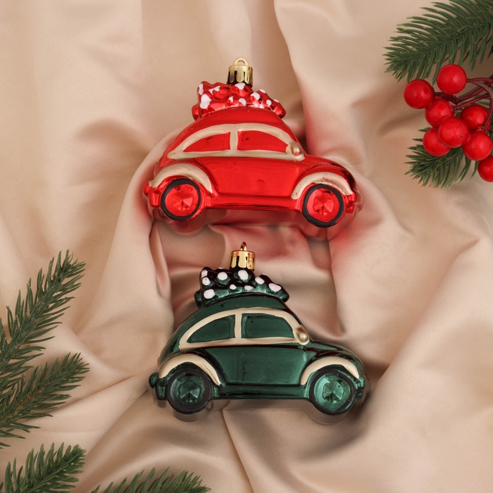 Украшение ёлочное Зимнее волшебство Машинка колор 2 шт 9х5х7 см зелён красн, Зеленый
Украшение ёлочное Зимнее волшебство Машинка колор 2 шт 9х5х7 см зелён красн, Зеленый