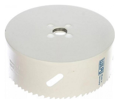 Коронка биметаллическая WILPU Bi-metall D- 152 мм крупный зуб 3015200101 
Коронка биметаллическая WILPU Bi-metall D- 152 мм крупный зуб 3015200101