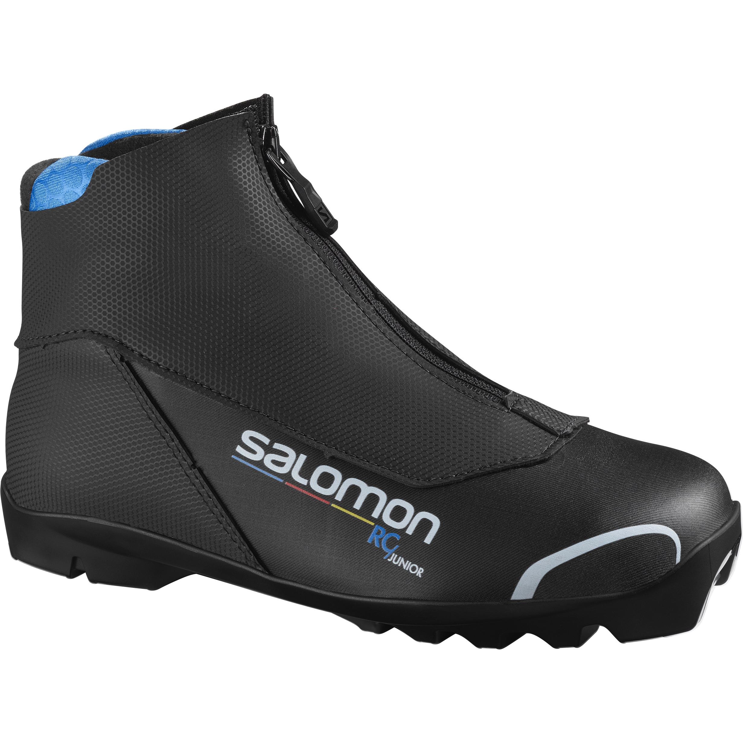 фото Ботинки для беговых лыж salomon rc prolink jr 2020, черные/синие, 39.5