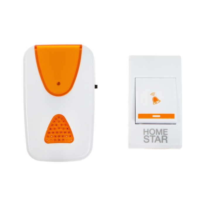 Звонок HOMESTAR HS-0103, электрический, беспроводной, 32 мелодии, 100 м, от батареек, МИКС, Белый
Звонок HOMESTAR HS-0103, электрический, беспроводной, 32 мелодии, 100 м, от батареек, МИКС, Белый