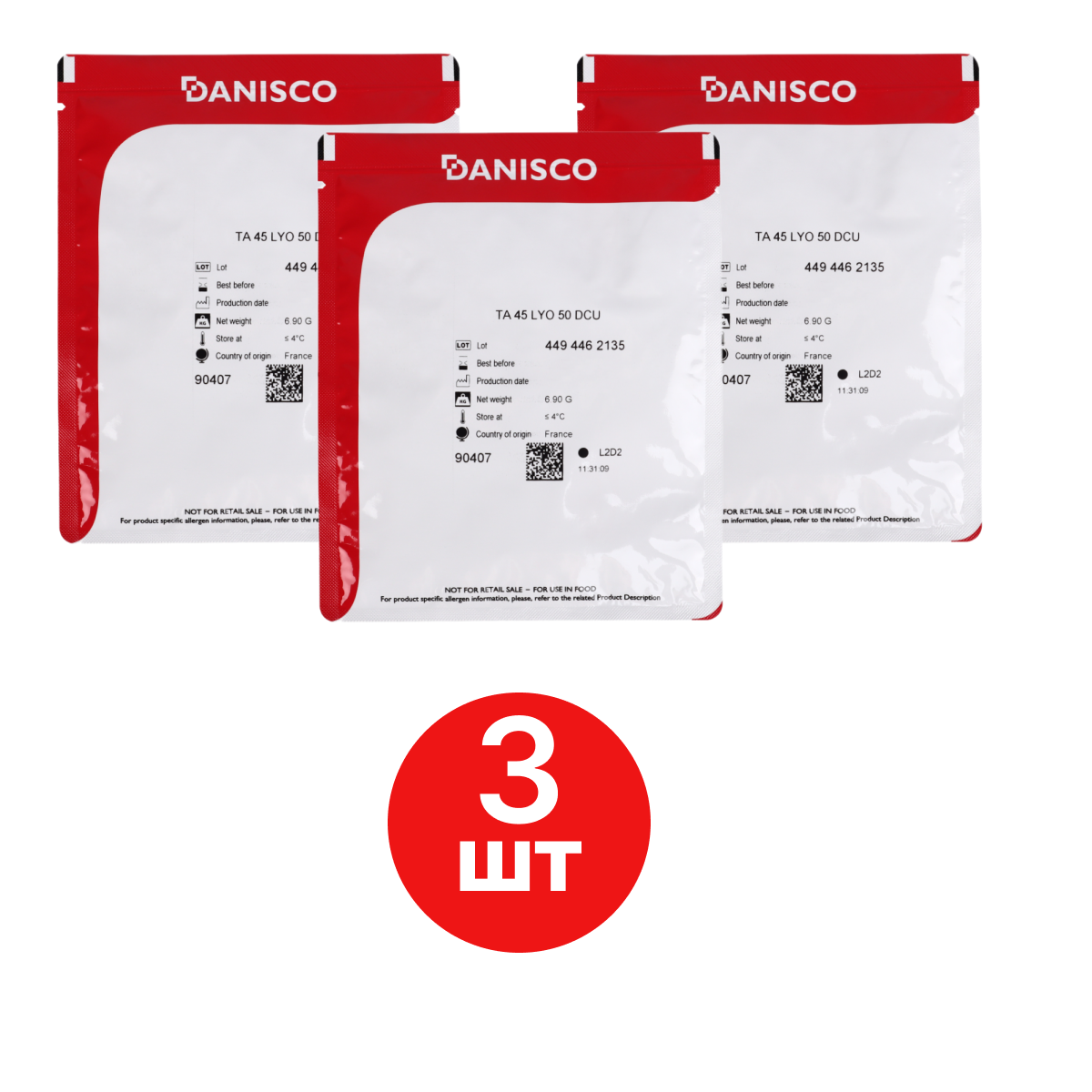 Термофильная закваска Danisco, CHOOZIT TA 45 LYO 50 DCU на 500-1000 х 3 шт, CHOOZIT TA 45 LYO 50 DCU термофильная закваска (на 500-1000 л, Danisco) (упаковка 3 шт.)
Термофильная закваска Danisco, CHOOZIT TA 45 LYO 50 DCU на 500-1000 х 3 шт, CHOOZIT TA 45 LYO 50 DCU термофильная закваска (на 500-1000 л, Danisco) (упаковка 3 шт.)