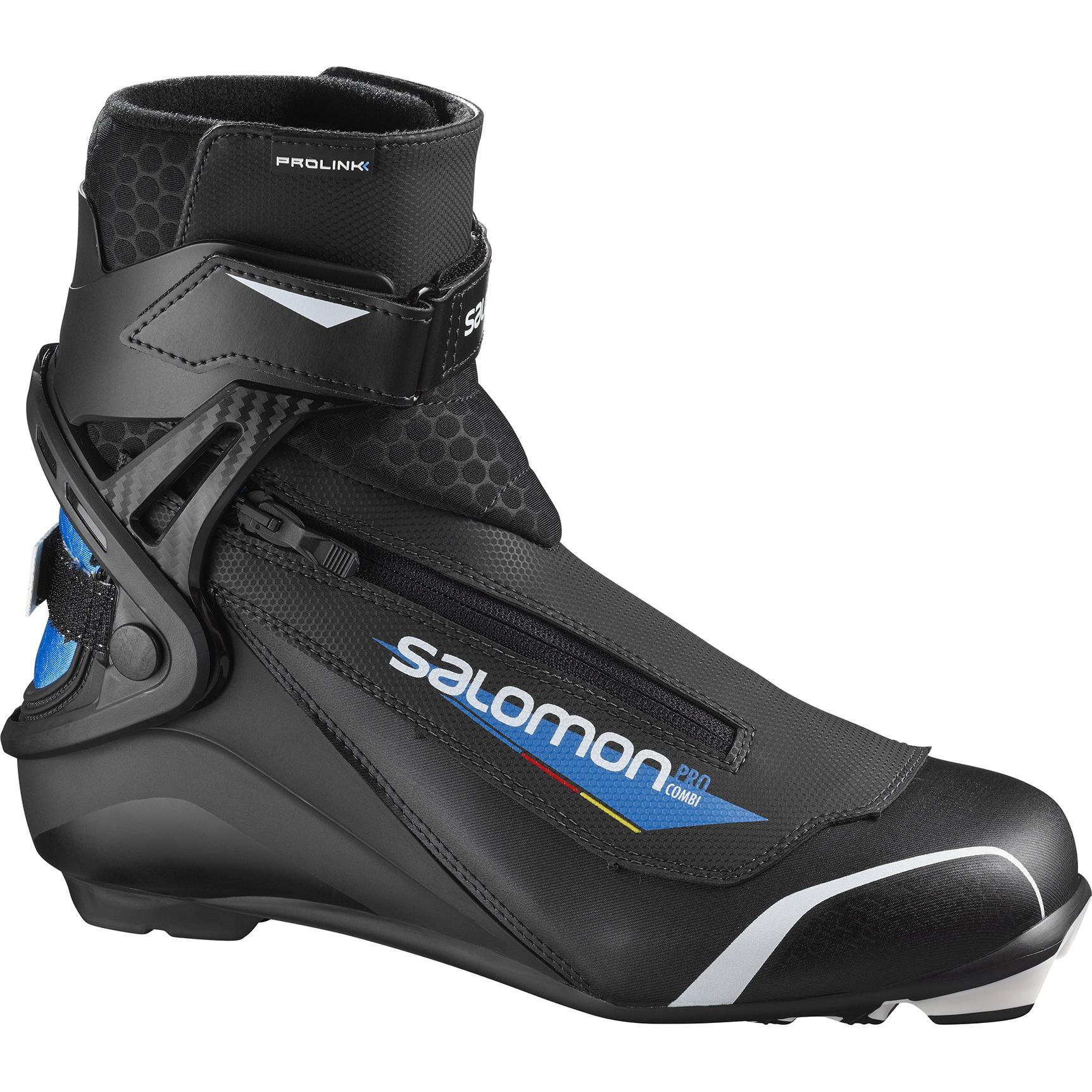 фото Ботинки для беговых лыж salomon pro combi prolink 2020, черные, 46.5