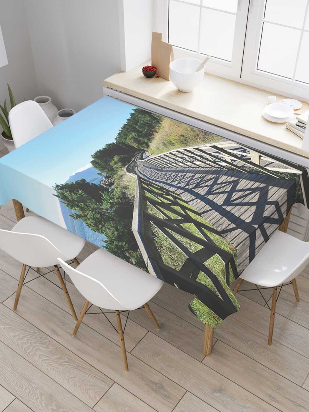 Скатерть прямоугольная JoyArty "Безопасная дорожка над рекой" из сатена, 120x145 см, Безопасная дорожка над рекой
Скатерть прямоугольная JoyArty "Безопасная дорожка над рекой" из сатена, 120x145 см, Безопасная дорожка над рекой