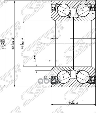 Подшипник Передней Ступицы Toyota Vitz/Belta/Ractis 05- (С Abs) Sat Арт. St-90363-40079
Подшипник Передней Ступицы Toyota Vitz/Belta/Ractis 05- (С Abs) Sat Арт. St-90363-40079